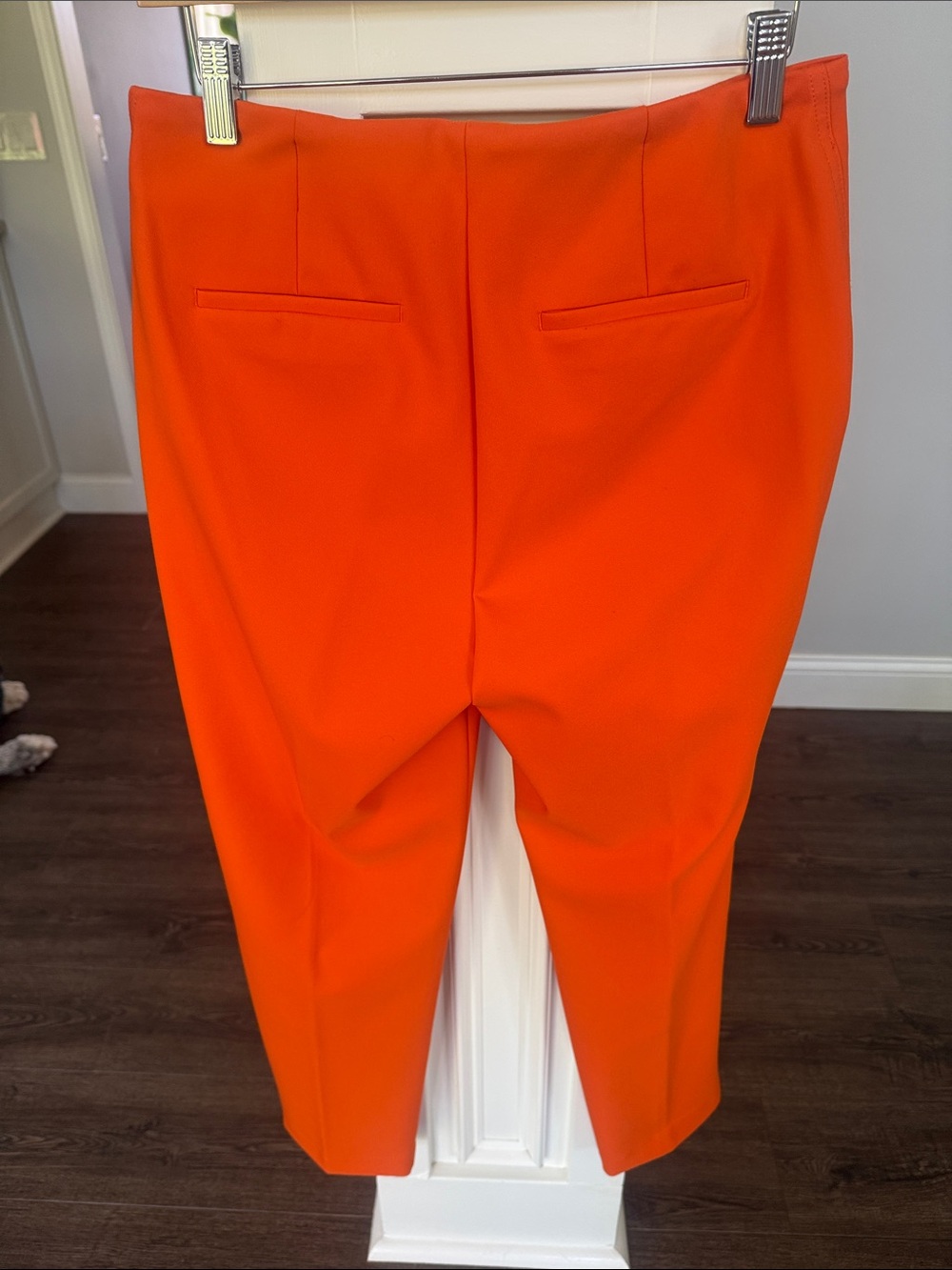 Rachel Zoe Tangerine Orange Ankle pants Pockets 8 - Picture 8 of 8